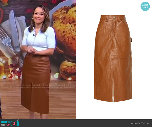 A.L.C. Alden Skirt worn by Eva Pilgrim on Good Morning America