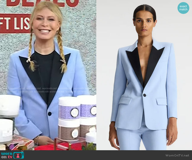 WornOnTV: Jill’s blue contrast collar blazer on Today | Jill Martin ...