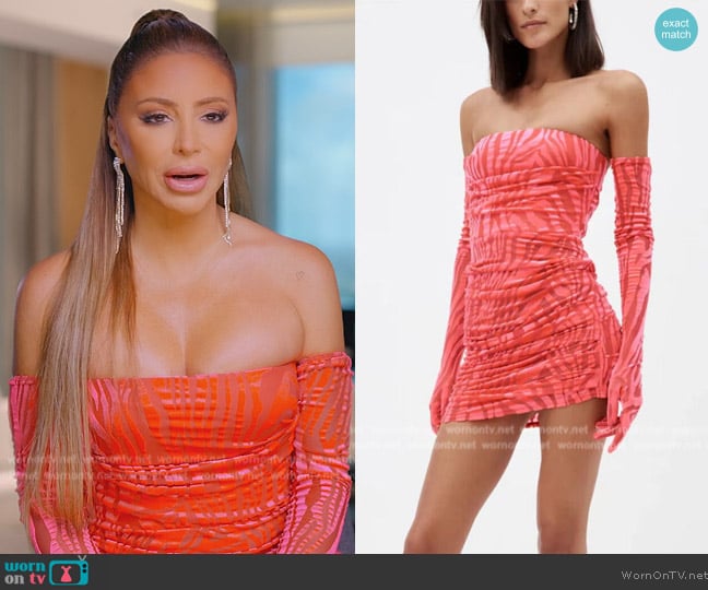 Alex Perry Velvet Strapless Dress worn by Larsa Pippen (Larsa Pippen) on The Real Housewives of Miami