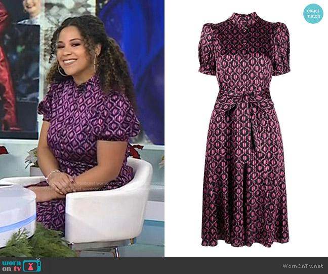 Alice + Olivia Neoma Midi Dress worn by Arianna Davis on Today