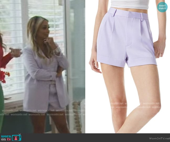 Alice + OIivia Corey Pleated Cuff Short worn by Karen Huger on The Real Housewives of Potomac