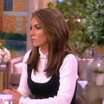 Alyssa’s white layered pinafore dress on The View