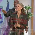 Amanda’s long plaid shirtdress on The Talk