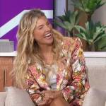 Amanda’s floral blazer and shorts set on The Talk