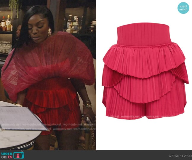 Andrea Iyamah HIbi Shorts worn by Wendy Osefo on The Real Housewives of Potomac