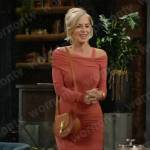 Ashley’s assymmetric shoulder dress on The Young and the Restless