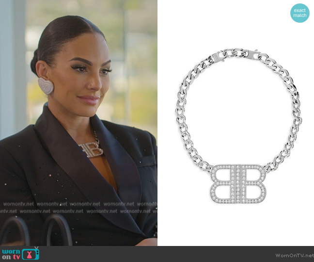 Balenciaga BB 2.0 Necklace worn by Amanza Smith on Selling Sunset