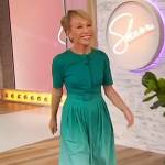 Barbara Corcoran’s teal ombre belted dress on Sherri