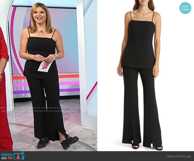 Black Halo Jaslyn Jumpsuit worn by Jenna Bush Hager on Today