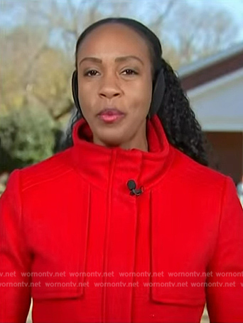 Blayne Alexander's red coat on NBC News Daily