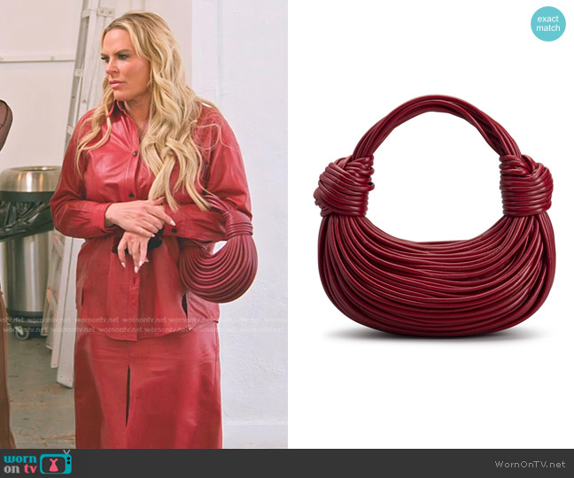 Bottega Veneta Mini Jodie Tubular Hobo Bag worn by Heather Gay on The Real Housewives of Salt Lake City