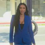 Bre’s blue suit on Selling Sunset