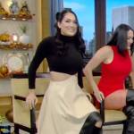 Brie Garcia’s colorblock cutout dress on Live with Kelly and Mark