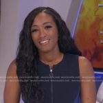 Brittany’s black and blue zip front dress on Good Morning America