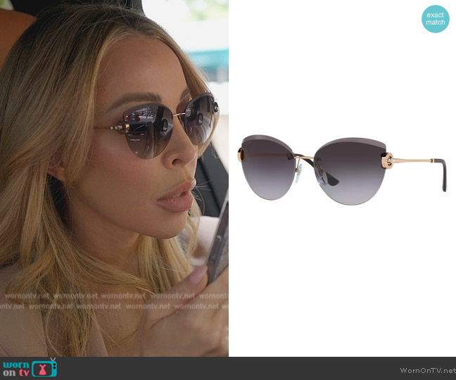 Bvlgari BV6166B worn by Lisa Hochstein (Lisa Hochstein) on The Real Housewives of Miami