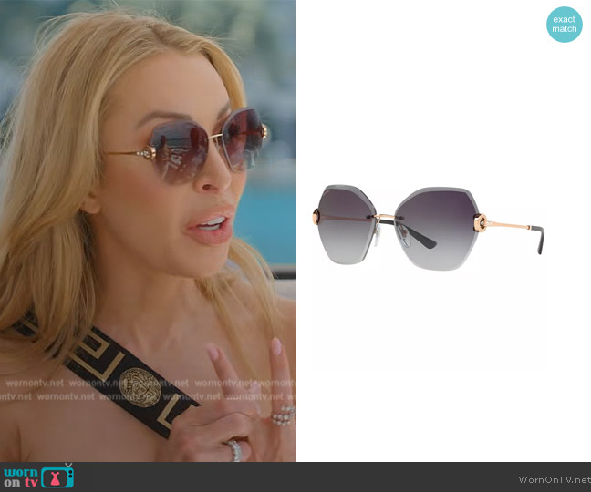 Bvlgari BV6105B Sunglasses worn by Lisa Hochstein (Lisa Hochstein) on The Real Housewives of Miami