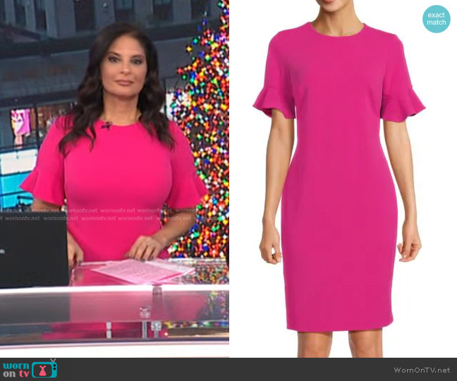 WornOnTV: Darlene’s pink flutter sleeve dress on Today | Clothes and ...
