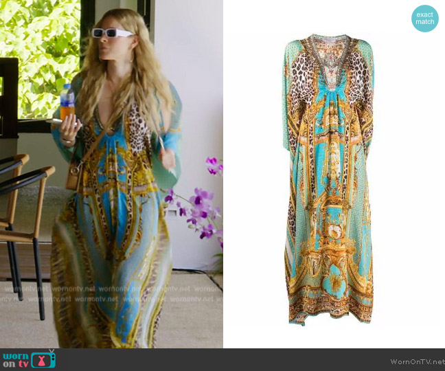 Camilla Split sleeve V-neck kaftan worn by  on The Real Housewives Ultimate Girls Trip