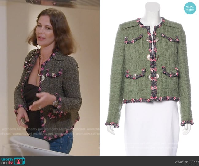 Chanel Paris Cuba Tweed Jacket worn by Julia Lemigova (Julia Lemigova) on The Real Housewives of Miami