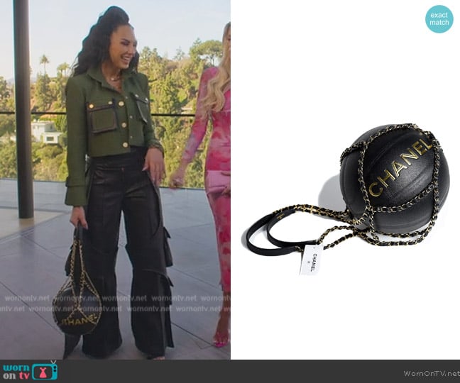 Chanel Lambskin Chain Net and Basketball worn by Amanza Smith on Selling Sunset