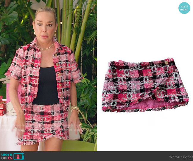 Chanel Tweed Mini Skirt worn by Marysol Patton (Marysol Patton) on The Real Housewives of Miami