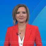 Christine Romans’s red blazer on Today