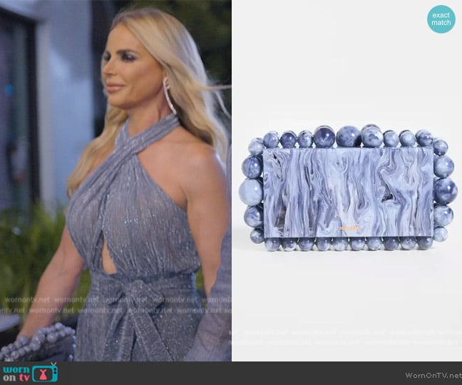 Cult Gaia Eos Clutch worn by Alexia Echevarria (Alexia Echevarria) on The Real Housewives of Miami