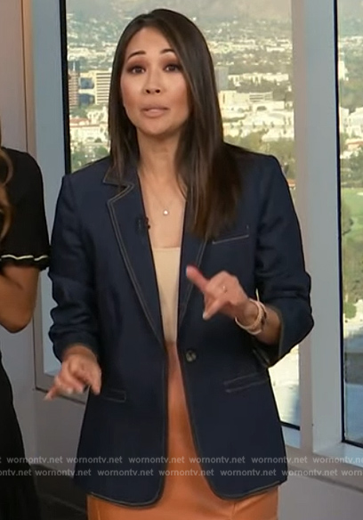 Diane Mizota’s denim jacket on Access Hollywood