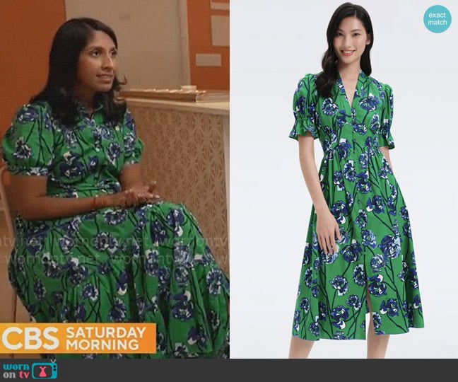 Diane von Furstenberg Erica Dress worn by Pooja Bavishi on CBS Mornings