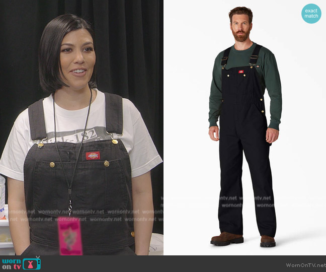 Dickies Classic Bib Overalls worn by Kourtney Kardashian (Kourtney Kardashian) on The Kardashians