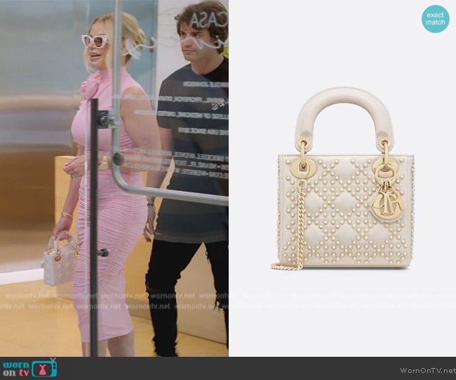 Dior Mini Lady Bag worn by Alexia Echevarria (Alexia Echevarria) on The Real Housewives of Miami