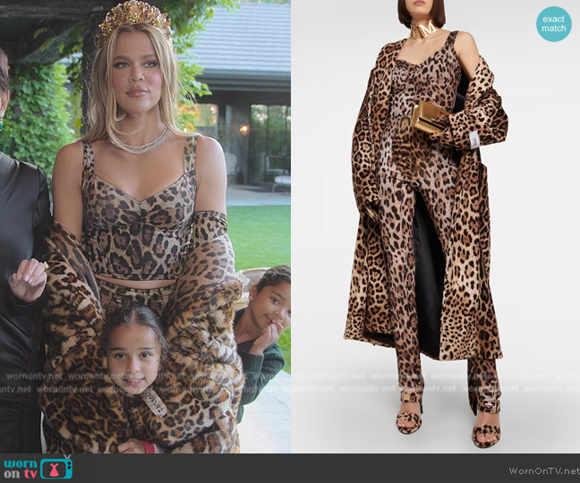 WornOnTV: Khloe's leopard sheer confessional top on The