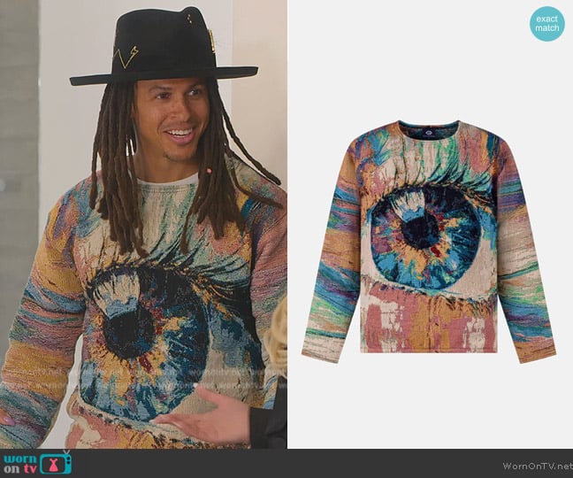 Dream of Threads Visualeyes Sweater worn by Garran on Selling Sunset