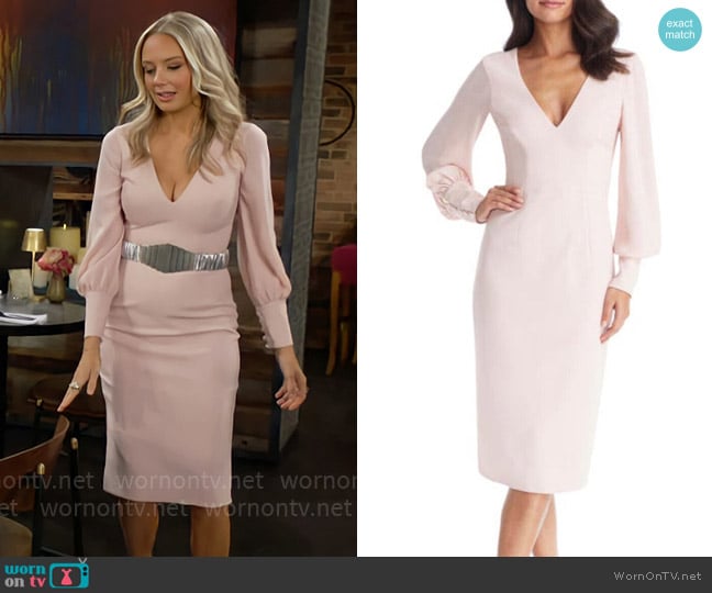 Dress the Population Norah Dress worn by Abby Newman (Melissa Ordway) on The Young and the Restless