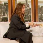 Drew’s navy suit on The Drew Barrymore Show