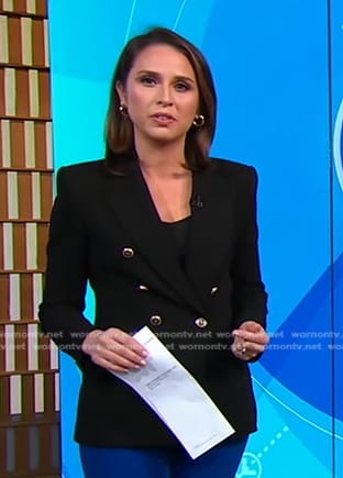 Elizabeth’s black blazer on Good Morning America