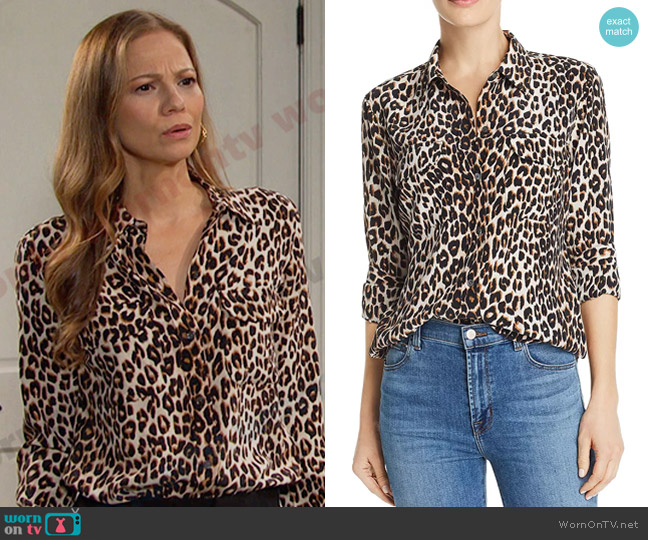 WornOnTV: Ava’s leopard print blouse on Days of our Lives | Tamara ...