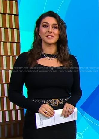 Erielle’s embroidered belt on Good Morning America