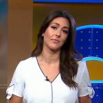 Erielle’s white top with black piping on Good Morning America
