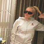 Erika’s grey logo hoodie and sunglasses on The Real Housewives of Beverly Hills