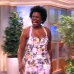 Leslie Jones’s white floral print dress on The View