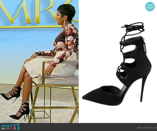 Giuseppe Zanotti Suede Pumps worn by Tamron Hall on Tamron Hall Show