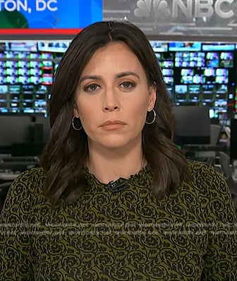 Hallie Jackson's green floral dress on Today