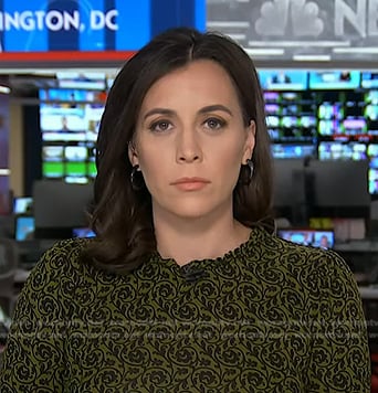 Hallie Jackson’s green floral dress on Today