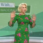 Hannah Waddingham’s green floral dress on Today