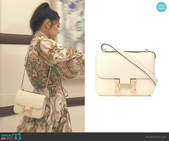 Hermes Epsom Constance 1-24 Bag worn by Crystal Kung Minkoff on The Real Housewives of Beverly Hills