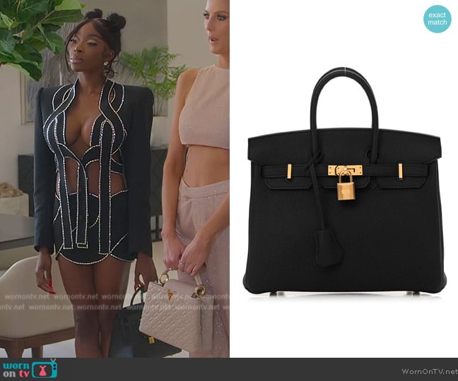 Hermes Birkin 25 worn by Chelsea Lazkani on Selling Sunset