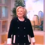 Hillary Clinton’s double breasted coat on The View