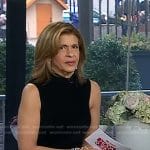 Hoda’s black sleeveless mock neck dress on Today