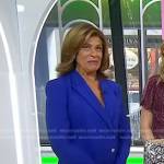 Hoda’s blue pant suit on Today